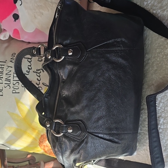 Coach Poppy Legacy Shimmer Leather, Legacy Lining+ 2 Hangtags+ Long Strap - Picture 5 of 17